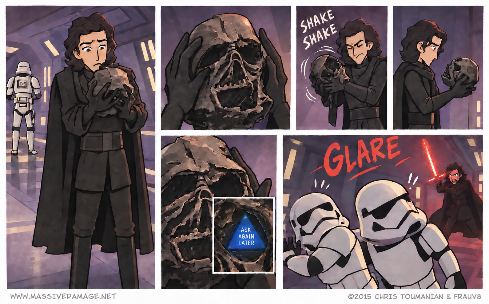 Kylo Ren's Magic 8 Ball — a comic by Chris Toumanian
