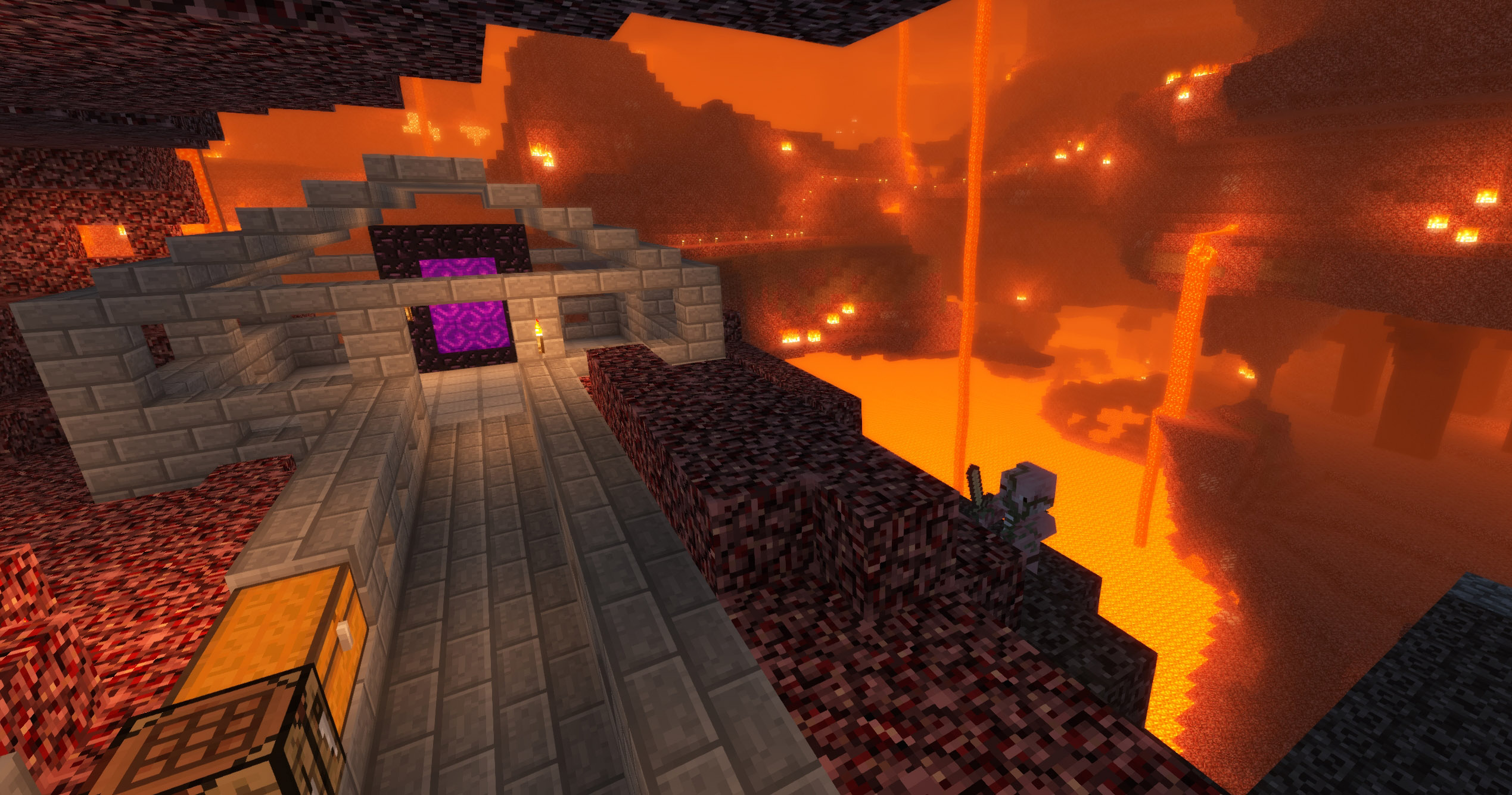 The Nether Hub Portal Network and Tramway